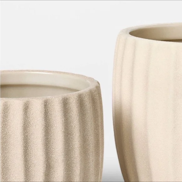 Set of 2 Matte Ceramic Canisters - Threshold™ designed with Studio McGee - Picture 3 of 3